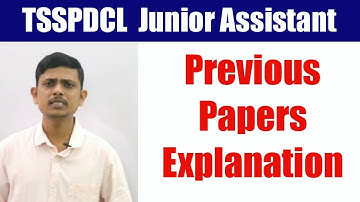 TSSPDCL Junior Assistant Previous papers bits explanation