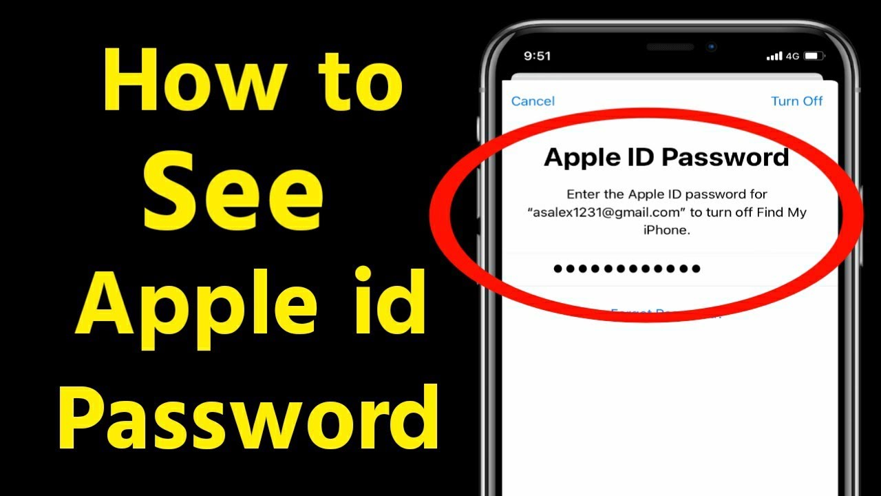 Can I see my Apple password on my iPhone?