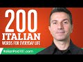 200 Italian Words for Everyday Life - Basic Vocabulary #10