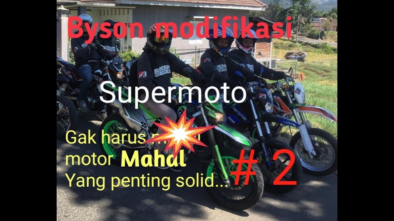 Modifikasi Byson Supermoto 2 Menggembala Si BANTENG Di Jalanan Surabaya Bersama Smi Surabaya YouTube