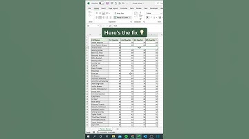 How to Fix Merge cell Filter Issues #ytshorts #excel #shorts
