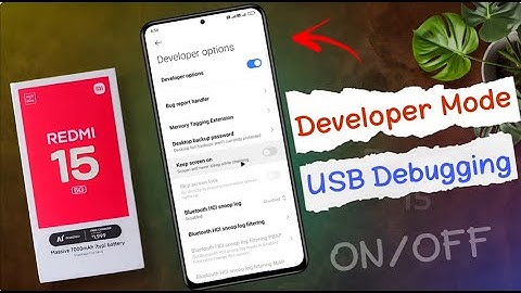 How to Enable USB Debugging / Developer Options on Redmi 15 5g