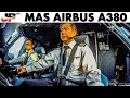 Piloting the A380 into Kuala Lumpur | 8 cameras in cockpit