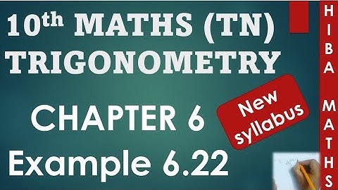 10th maths chapter 6 example 6.22 tn samacheer hiba maths
