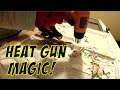 How to Strip Paint Off Wood Like a Pro | No Chemicals, just Heat Gun + Scraper Magic!