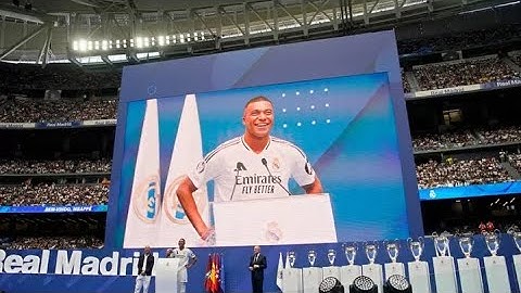 Kylian Mbappe presentation at #realmadrid 16 July 2024
