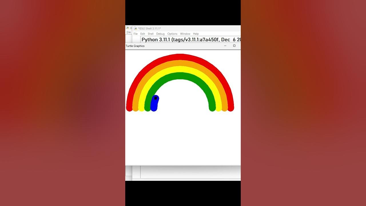 Python-Create Rainbow in Python#python #coding #trending #viral # ...