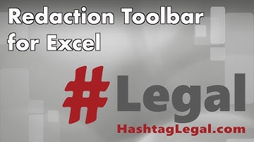 Excel Redaction Toolbar: New Project