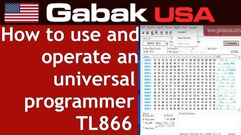 how to use & operate an universal programmer TL866
