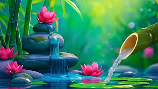 Relaxing Spa Music, Anxiety and Depression, Heals the Mind, Nature Sounds, Bamboo Water Sounds