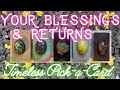 🌟 Your BLESSINGS & Returns Now 🌟 What's Karmically Rebalancing for You? (Timeless Tarot)
