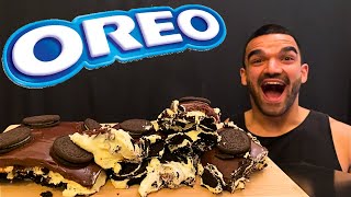 ASMR MUKBANG OREO CAKE, OREO DESSERT, OREO PAVE, BRAZILIAN DESSERT EATING SOUNDS