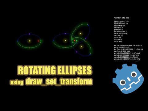 Godot 2D: Drawing Ellipses at an Angle