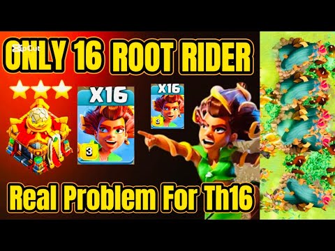 Th16 Mass Root Rider Spam Attack | Th16 Best Ground Attack In Clash Of Clans🔥 GRABE SOBRANG 💪💪💪