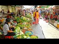 Cambodian Wet Market In Phnom Penh City - Snacks, Fish, Raw Meat, Seafood, Fresh Vegetables, & More