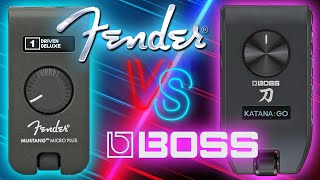 картинка: ПЕРЕБОР! Fender MUSTANG Micro PLUS против Boss Katana GO