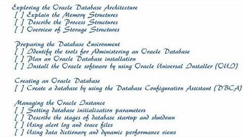 Oracle Database Oca Training