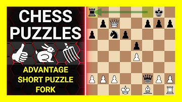 Chess Puzzles to Practice. Themes: Advantage, Short puzzle, Fork. Learn Chess