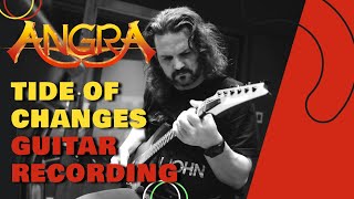 Felipe Andreoli recording guitars on Angra's Tide Of Changes