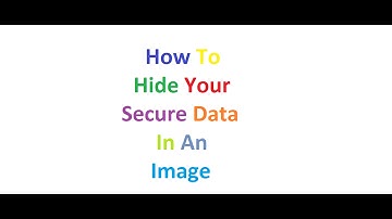 How to hide your secure data into an image using cmd