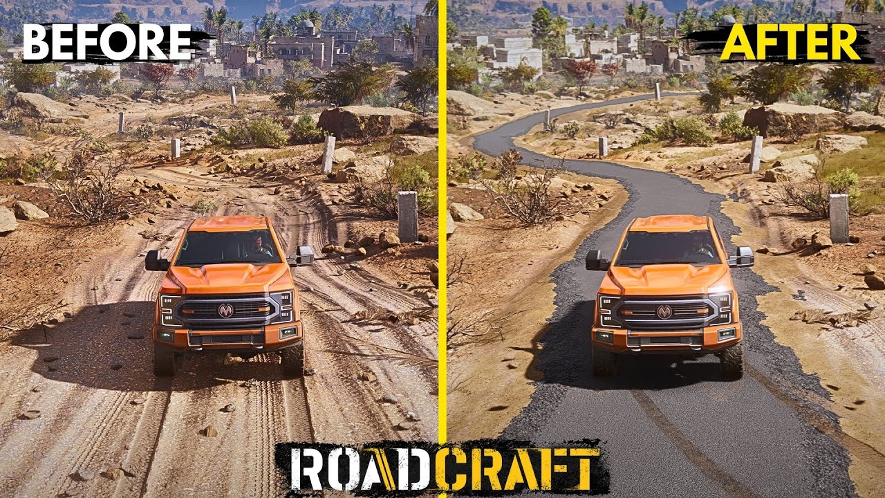 Roadcraft Routes New Road Build in Roadcraft | Roadcraft Timelapse | full construction ...