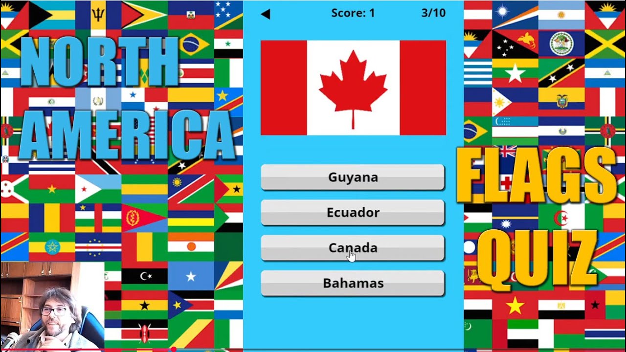North America Quiz Flags