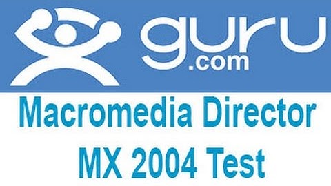 Guru Macromedia Director MX 2004 Exam Answers