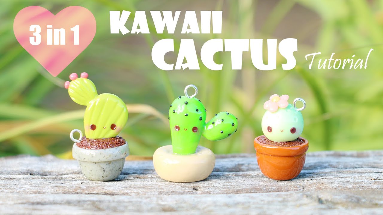 Kawaii Keychain Cactus Kawaii Food Cactus Keychain