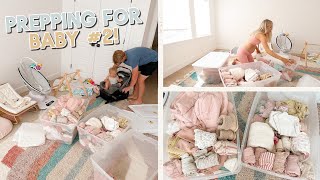 prepping + organizing for baby girl #2!