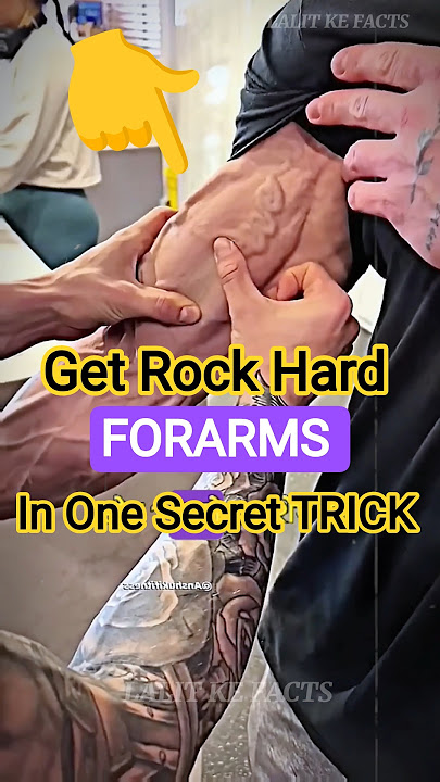 Get Rock Hard Forearms in one Simple Trick #fitness #forearms #workout #veinyarms#armworkout #shorts