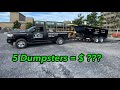 Dumpster Rental Business | SIDE HUSTLE How Much Can You Make With 5 Dumpsters??