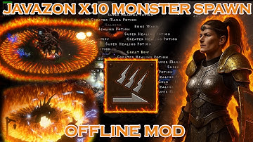 [OFFLINE MOD] Javazon Build – x10 Monster Spawn in Diablo 2 Resurrected