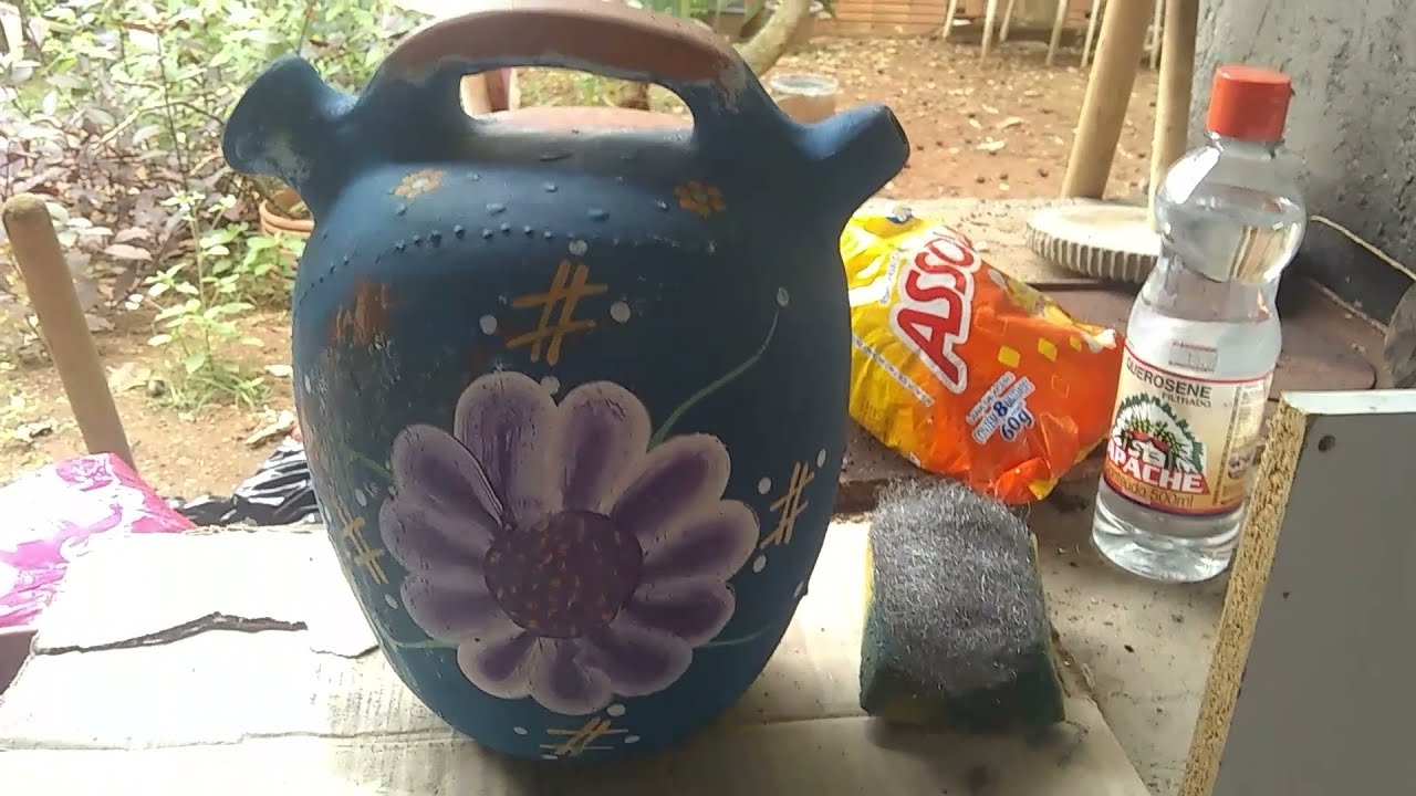 como tirar tinta de vaso de barro como tirar tinta de vaso de barro