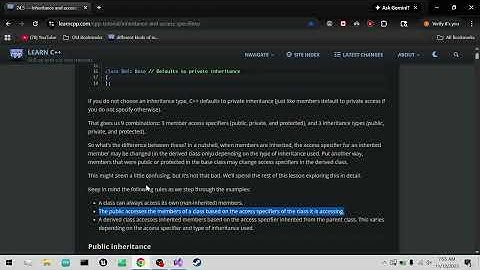 raw c++ learning, public, protected, and private inheritance