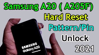 Samsung A20 (A205F) Hard Reset | Samsung A205F Pattern/Pin/Password Remove |