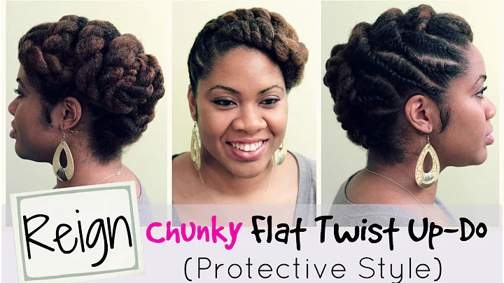R: Reign | Protective Style and Flat Twist Updo on...