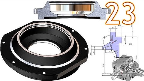 23-Project 39| Bevel Gearbox | SolidWorks Tutorial : side lock (with custom holes sizing)