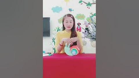 Hướng dẫn trẻ làm Con Ốc Sên bằng giấy bìa màu