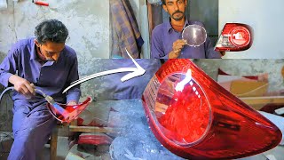 Car tail light repairing excellent work with limited tools | How to Rebuild Car Broken Tail Light
