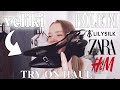 Proljetna obnova garderobe  lilysilk zara hm  try on haul