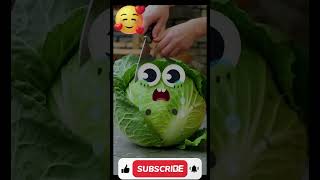 "Sad & Angry Cabbage 😢🥬 | Funny Plant Animation | Cabbage Crying Scene" #funnyshorts  #funny