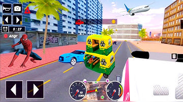 Tuk Tuk auto rickshaw driver 3D game - 300 auto rickshaw driving game - Android iOS Gameplay