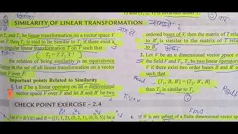 Similarity of linear transformation Bsc mathe MSc mathe NBHM CSIR-NET subscribe🙏 iit jam tifr gate
