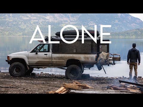 Episode 27: I spend a night alone beside a beautiful lakeside in my 4x4 off-grid Tiny Home