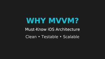 MVVM iOS Tutorial | MVVM Architecture in Swift | MVVM vs MVC | Best iOS Architecture for Developers