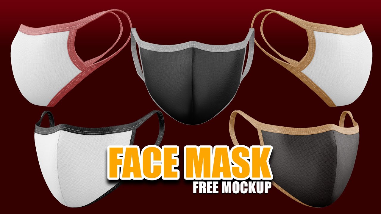 Download Face Mask Mockup V 3 Free Download Youtube PSD Mockup Templates