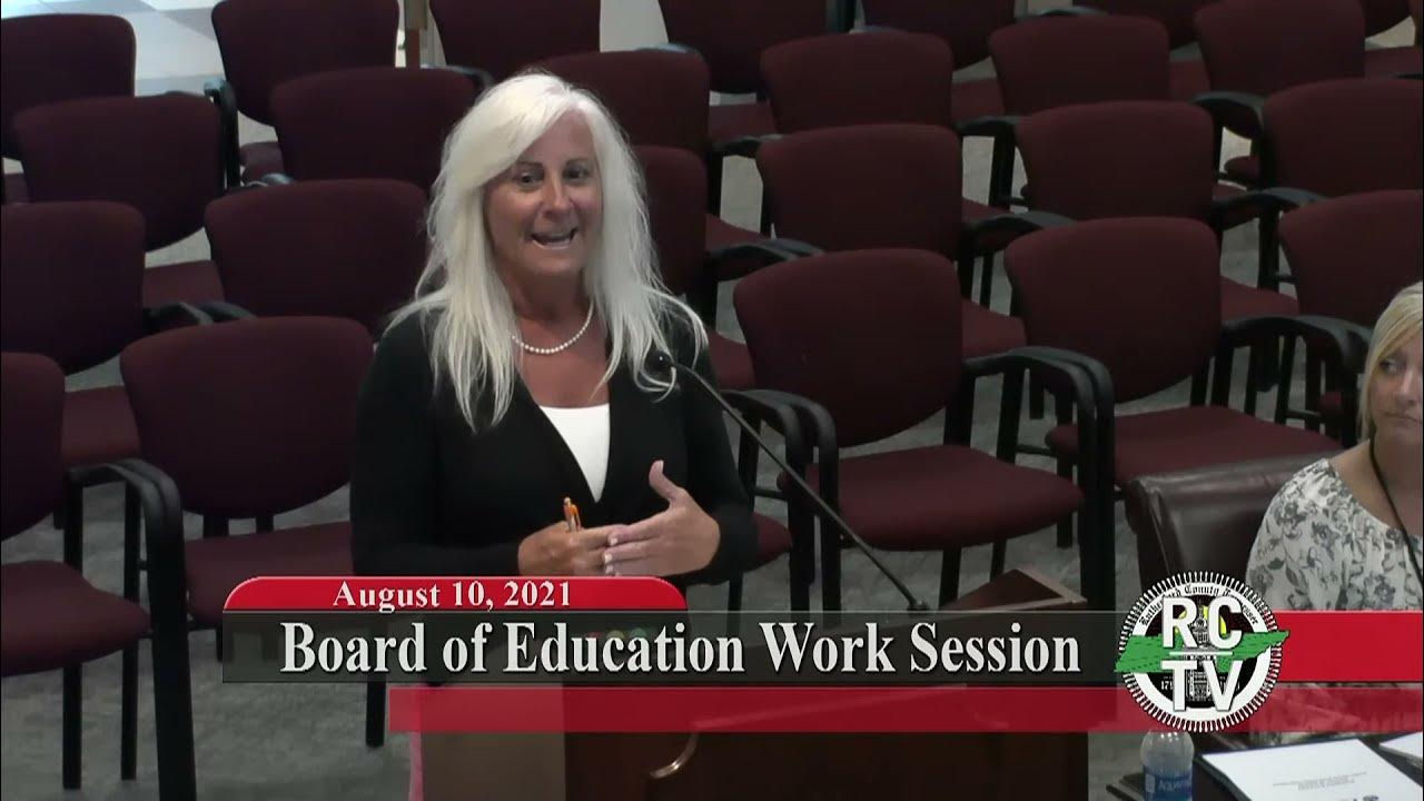 Board of Education Work Session August 10, 2021 YouTube