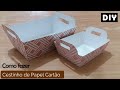 Como fazer Mini Cestinha de Papel Cartão - DIY