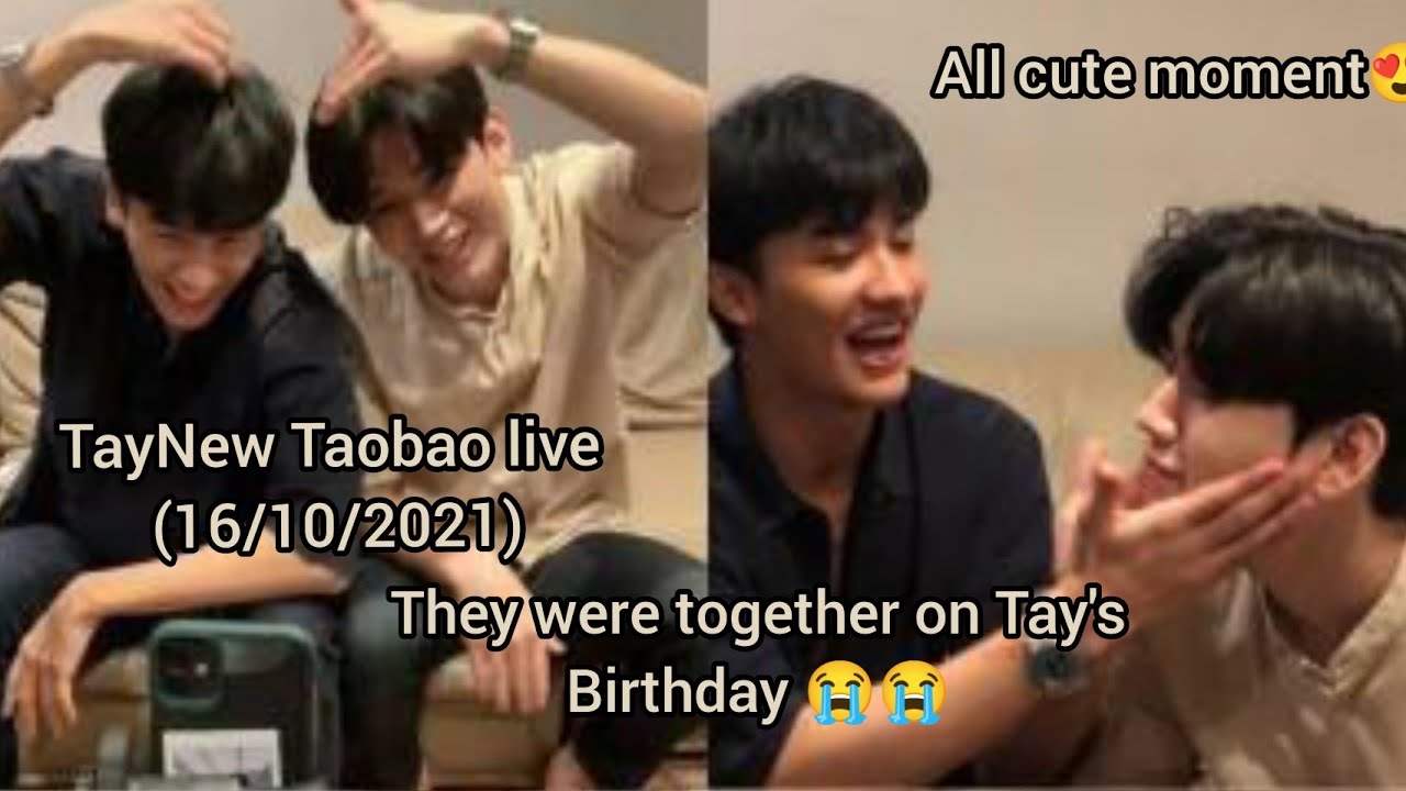 TayNew Taobao Spender live (16/10/2021) All cute and sweet moments 😍💙💞 #taynewforever #polcaforever