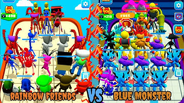 Merge Master Rainbow Friends vs Merge Master Blue Monster Android Gameplay Part 2
